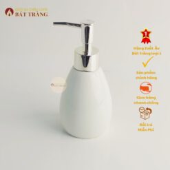 Bình Trơn Dáng xoài 200ml - Dành Cho Khách Sạn (Men trắng)