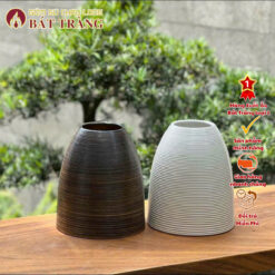 Bình cắm hoa dáng chuông không cổ