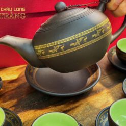 Bộ ấm chén tử sa quà tặng