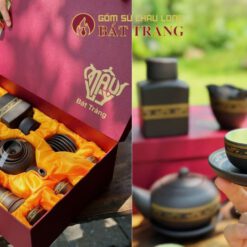 Bộ ấm chén tử sa quà tặng