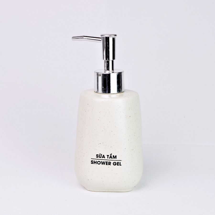 Bình Sữa Tắm Dáng Chuông 330ml – Dành Cho Khách Sạn (Men cát)