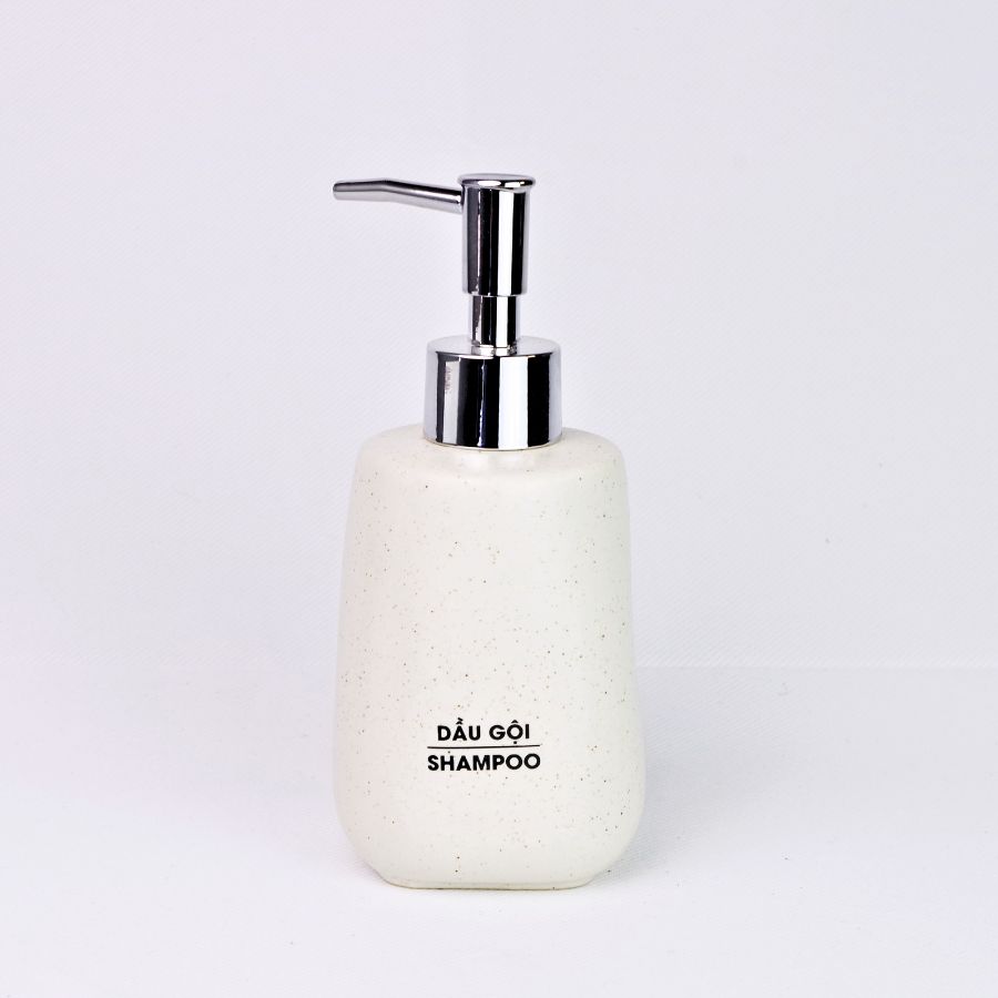 Bình Dầu Gội Dáng Chuông 330ml – Dành Cho Khách Sạn (Men cát)