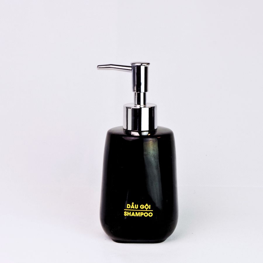 Bình Dầu Gội Dáng Chuông 330ml – Dành Cho Khách Sạn (Men Đen)