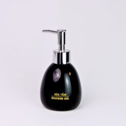 Bình Sữa Tắm Dáng Trứng 240ml – Dành Cho Khách Sạn (men đen)