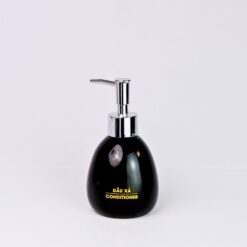 Bình Dầu Xả Dáng Trứng 240ml – Dành Cho Khách Sạn (men đen)