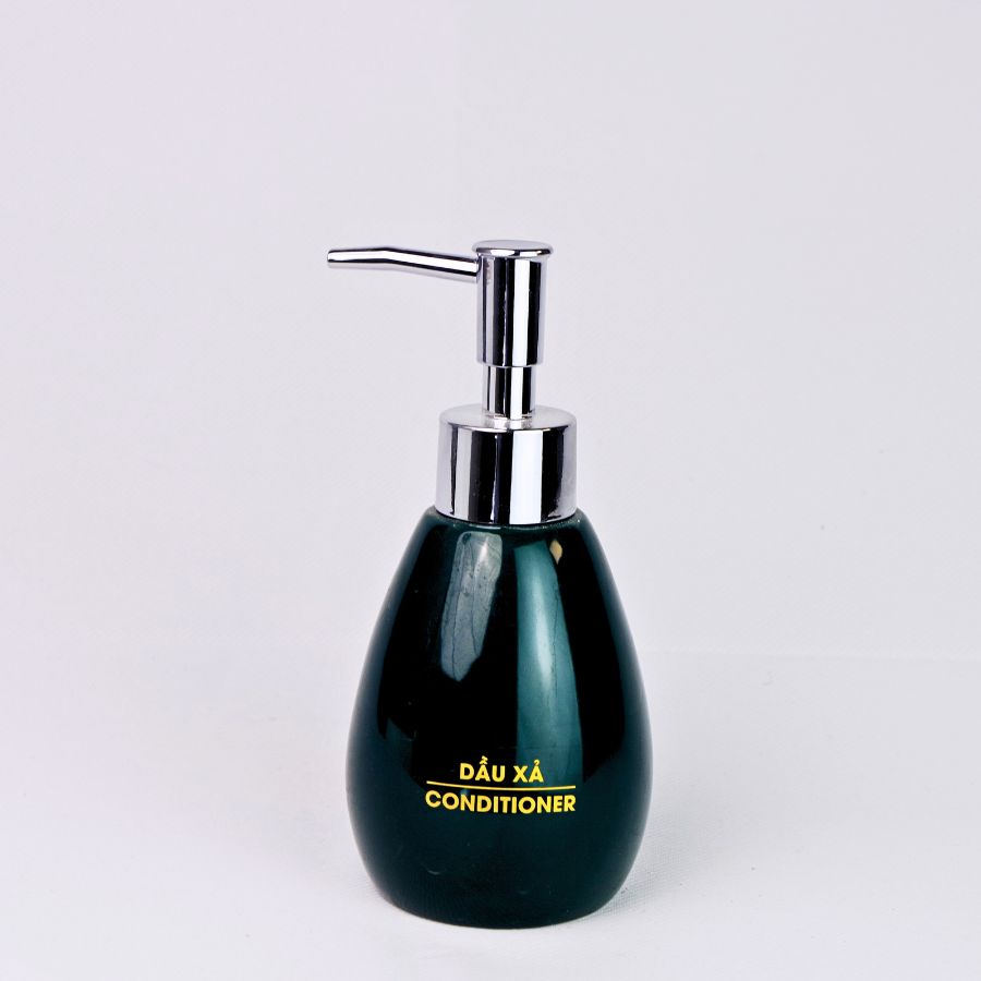Bình Dầu Xả Dáng xoài 200ml – Dành Cho Khách Sạn (Xanh Lục)