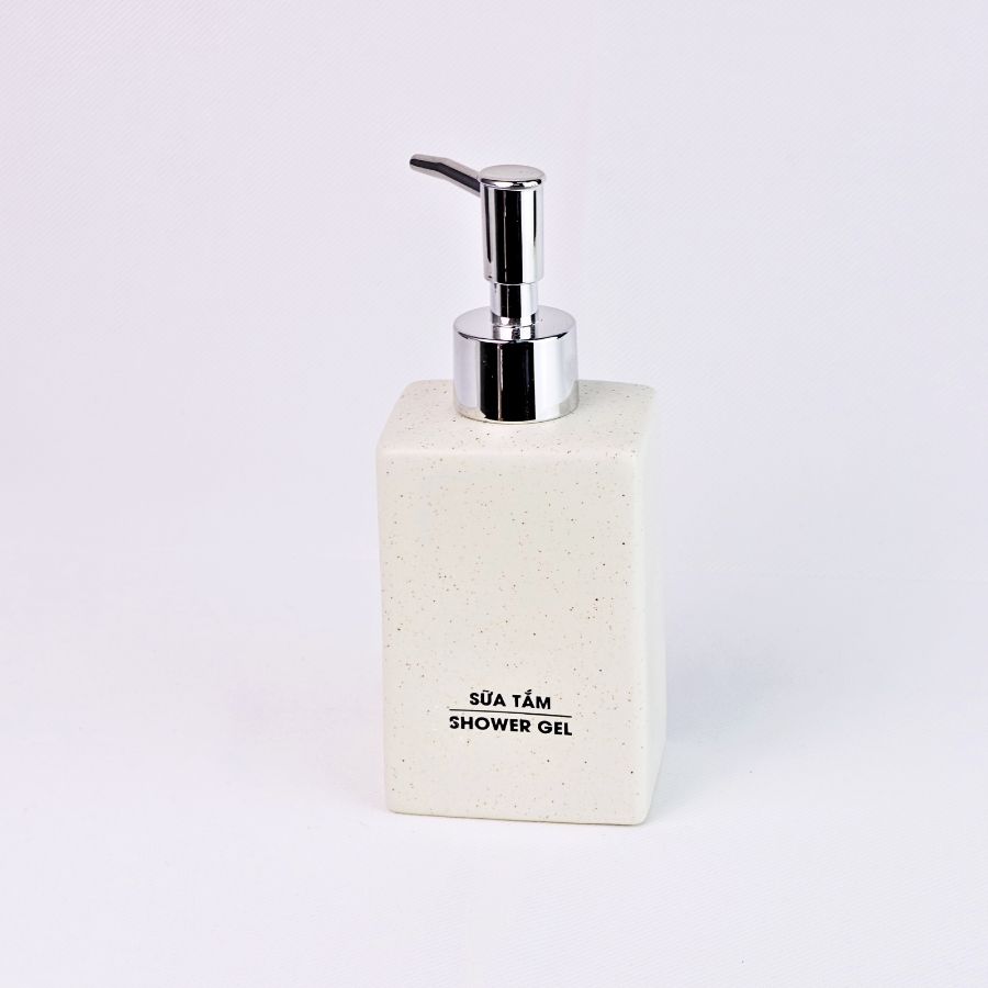 Bình Sữa Tắm Dáng Chữ Nhật 270ml – Cho Khách Sạn (Men Cát)