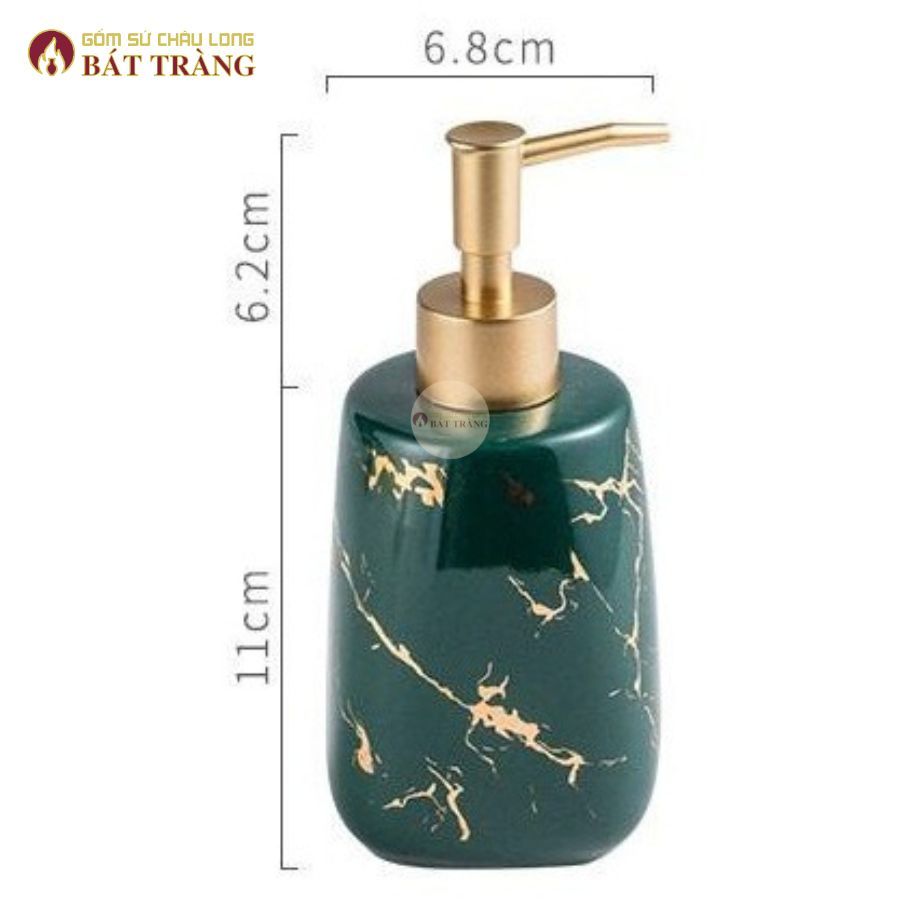 Bình Đựng Sữa Tắm, Nước Rửa Tay, Dầu Gội Sang Trong Dùng Cho Khách sạn, Bình Sứ Cao Cấp Số 1 VN - Ảnh 6