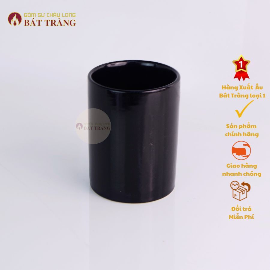 Cốc Đánh Răng Dáng Trụ Dùng Cho Khách Sạn, Khu Nghỉ Dưỡng, Làm Bằng Gốm Sứ Cao Cấp, Gốm Sứ Châu Long - Ảnh 8